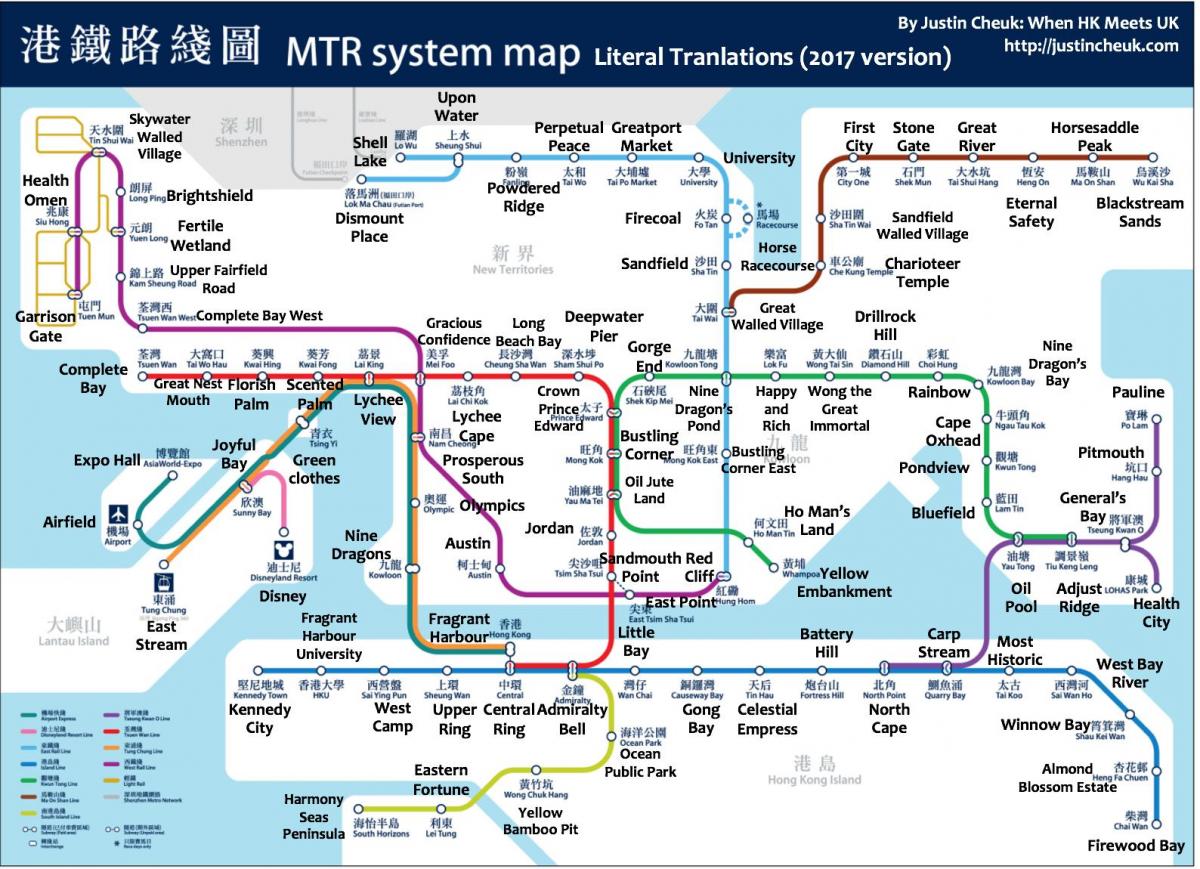 HK harta metrou