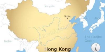 Harta din China și Hong Kong