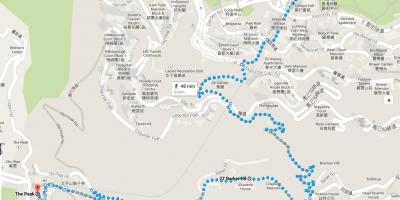 Hong Kong trasee de drumeții hartă