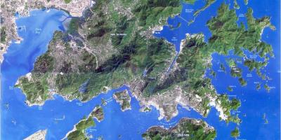 Harta satelit Hong Kong