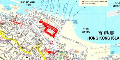 Portul din Hong Kong arată hartă