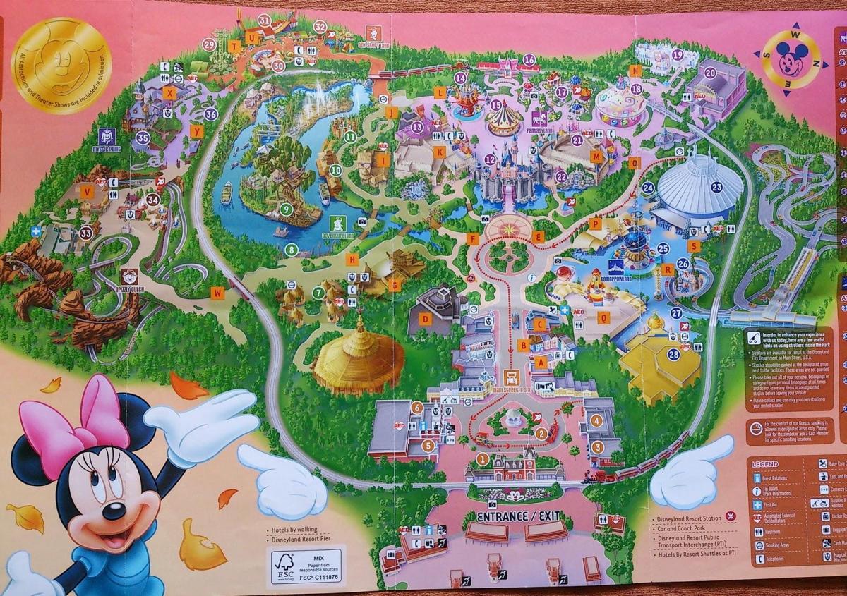 Hong Kong Disney hartă