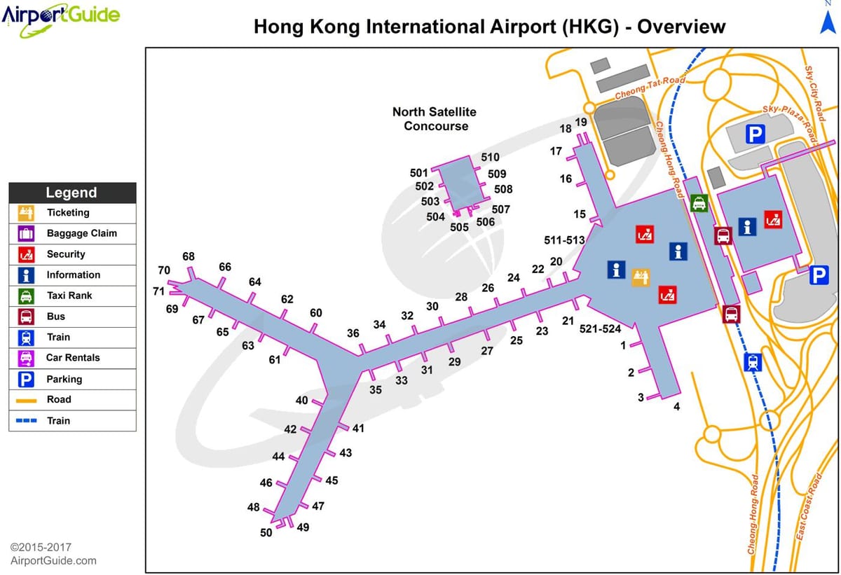 hkg hartă