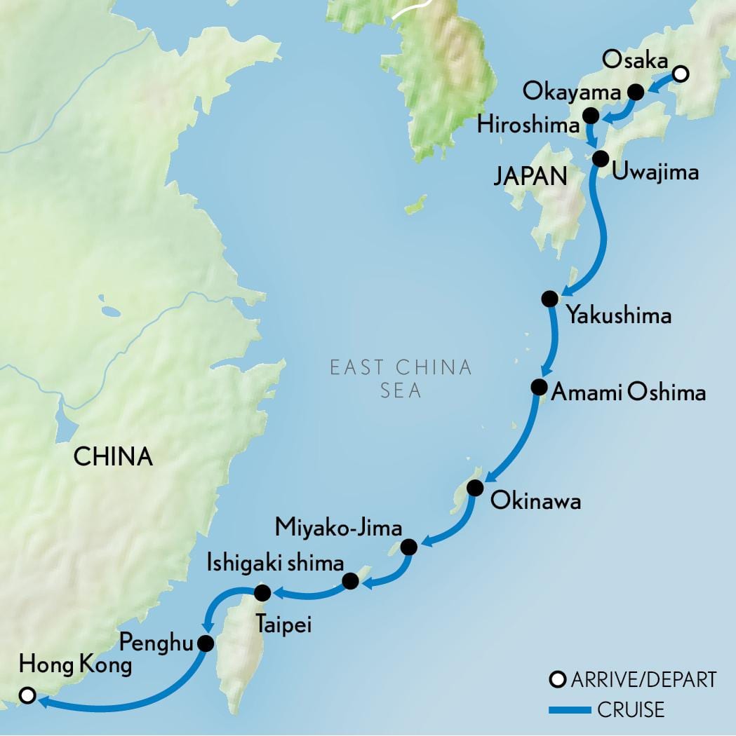 harta Hong Kong și japonia