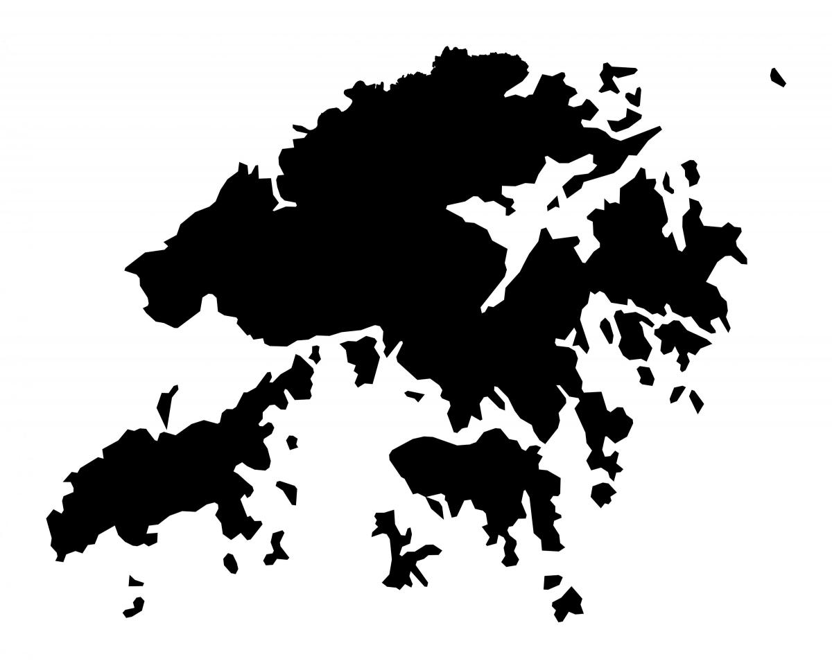 harta Hong Kong vector