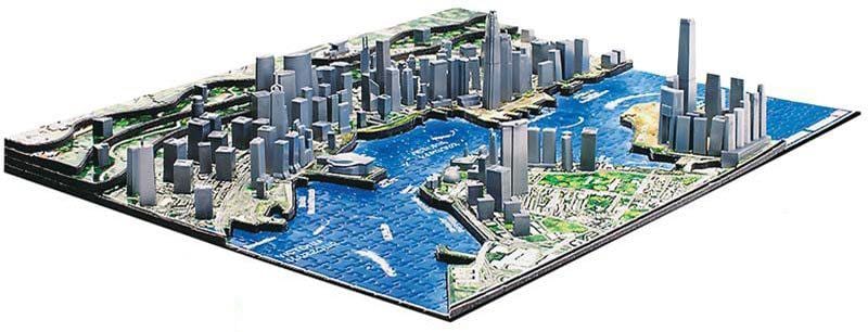 Harta 3d din Hong Kong