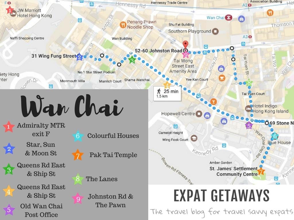Hong Kong Wan Chai hartă