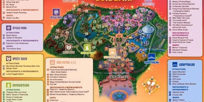 Hong kong Disneyland hartă