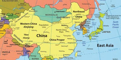 Harta Hong Kong și zonele înconjurătoare