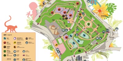 Harta Hong Kong, grădini zoologice și botanice