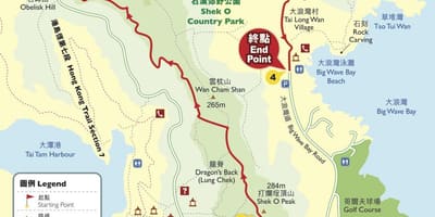 Drumeții harta Hong Kong