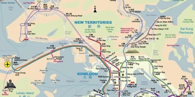 MTR hong kong arată hartă