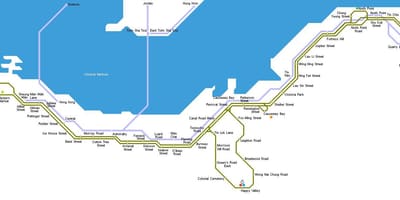Tramvai harta Hong Kong