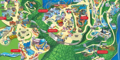 Ocean Park Hong Kong arată hartă