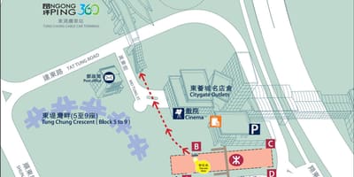 Tung Chung linie de METROU hartă