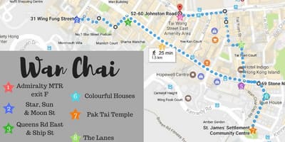 Hong Kong Wan Chai hartă